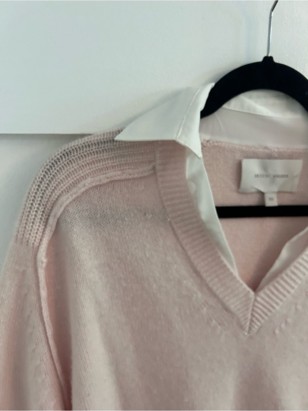 BROCHU WALKER Women's The Looker Layered V-Neck pink XS - Picture 5 of 9